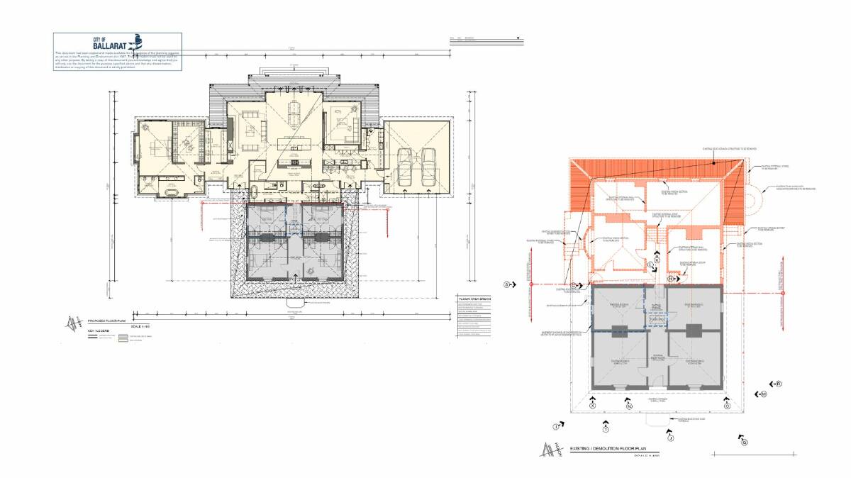 The new plans for the 1860s home in Addington which will extend the homestead. Picture supplied.