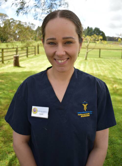 CAREER CHANGE: BHS nurse Samantha Brown won the Victorian Trainee of the Year Award. Picture: supplied
