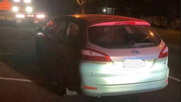 A Wendouree man was driving this silver Mondeo when police pulled him over. Picture supplied