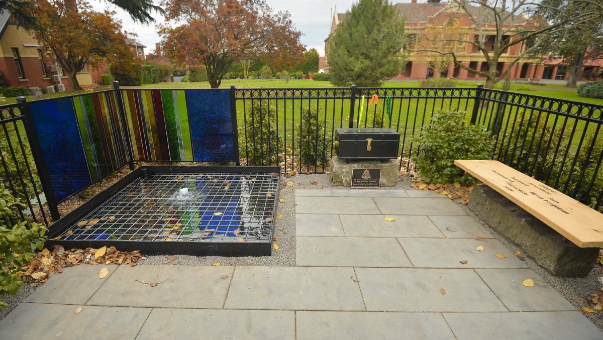  The reflective garden for survivors at St Patrick's College.