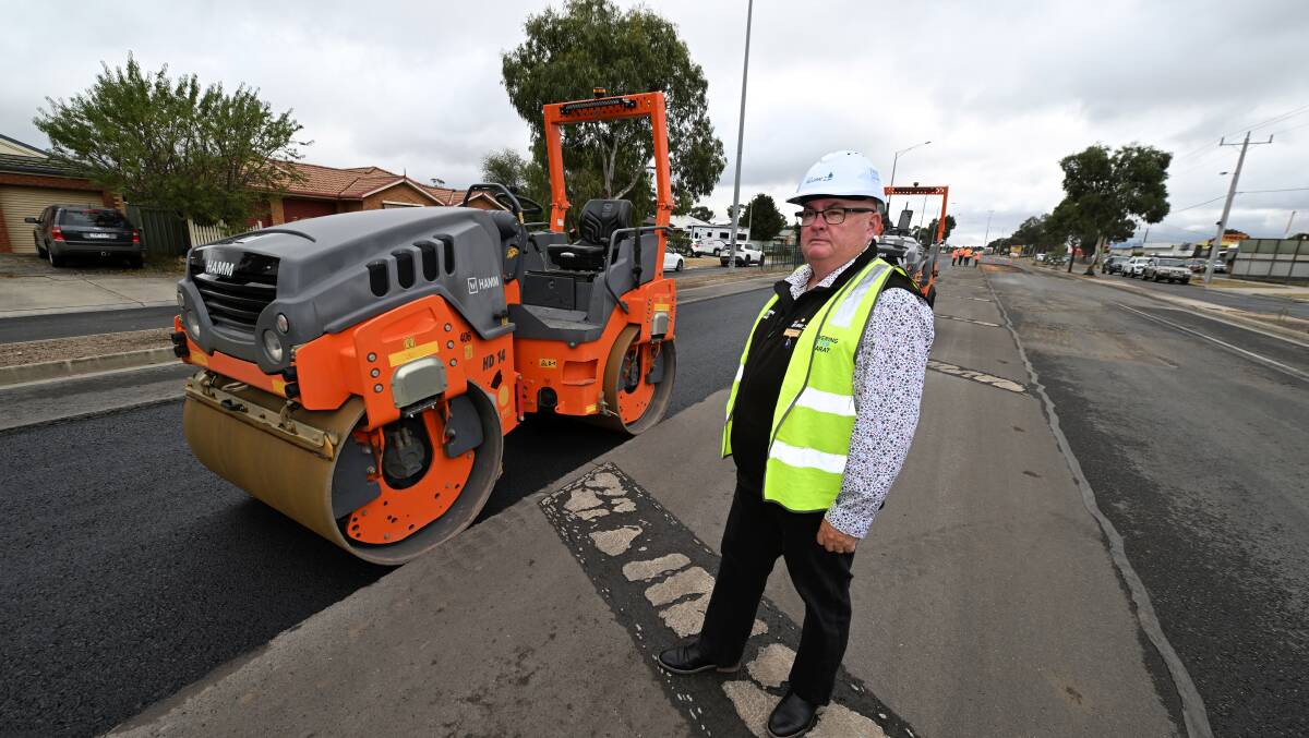 Ballarat mayor Des Hudson said roads can be tricky. Picture by Lachlan Bence
