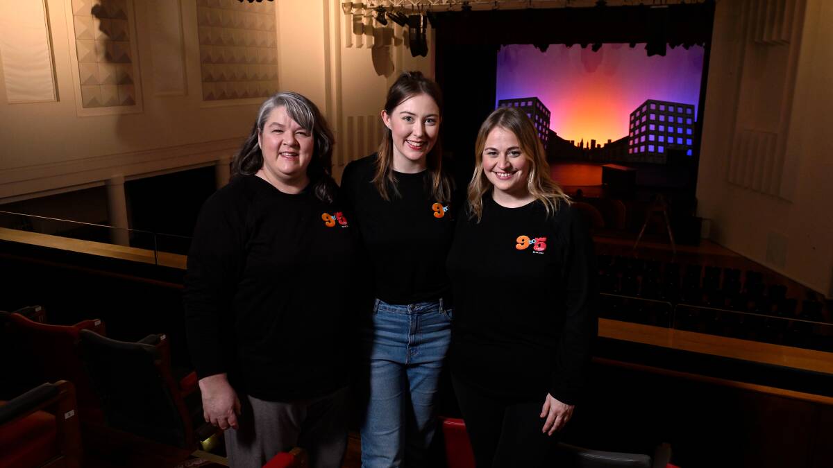 Leading ladies for the upcoming production Maxine Montgomery, Caitlin Garner and Jess Wilkinson. Picture by Adam Trafford