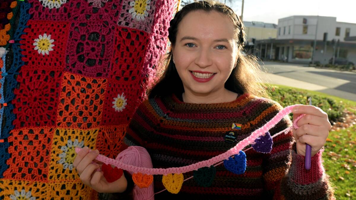 Colourful yarn bombing in Ballarat celebrating Pride Month | The ...