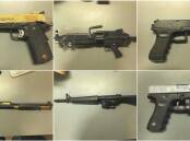 Some of the weapons found at Delaney's rural property. Supplied picture