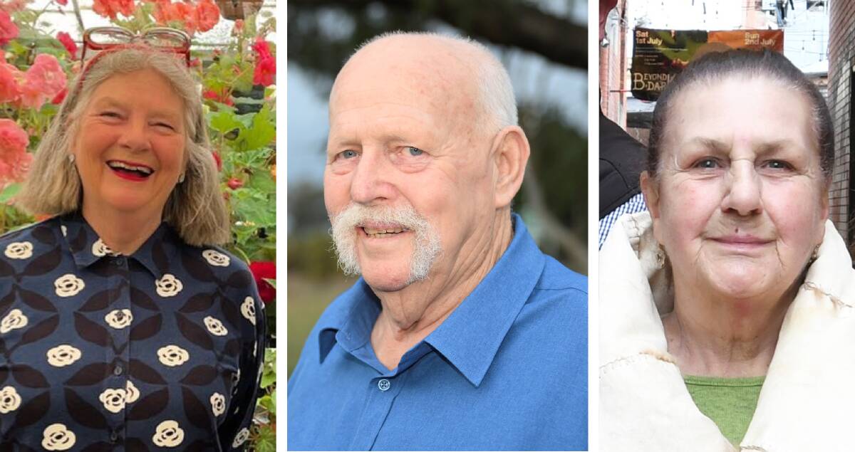 Patrice O'Shea, Bill Dobell and Aunty Marlene Gilson are Ballarat's 2024 King's Birthday honours recipients for their work in the community. Lachlan Bence, supplied
