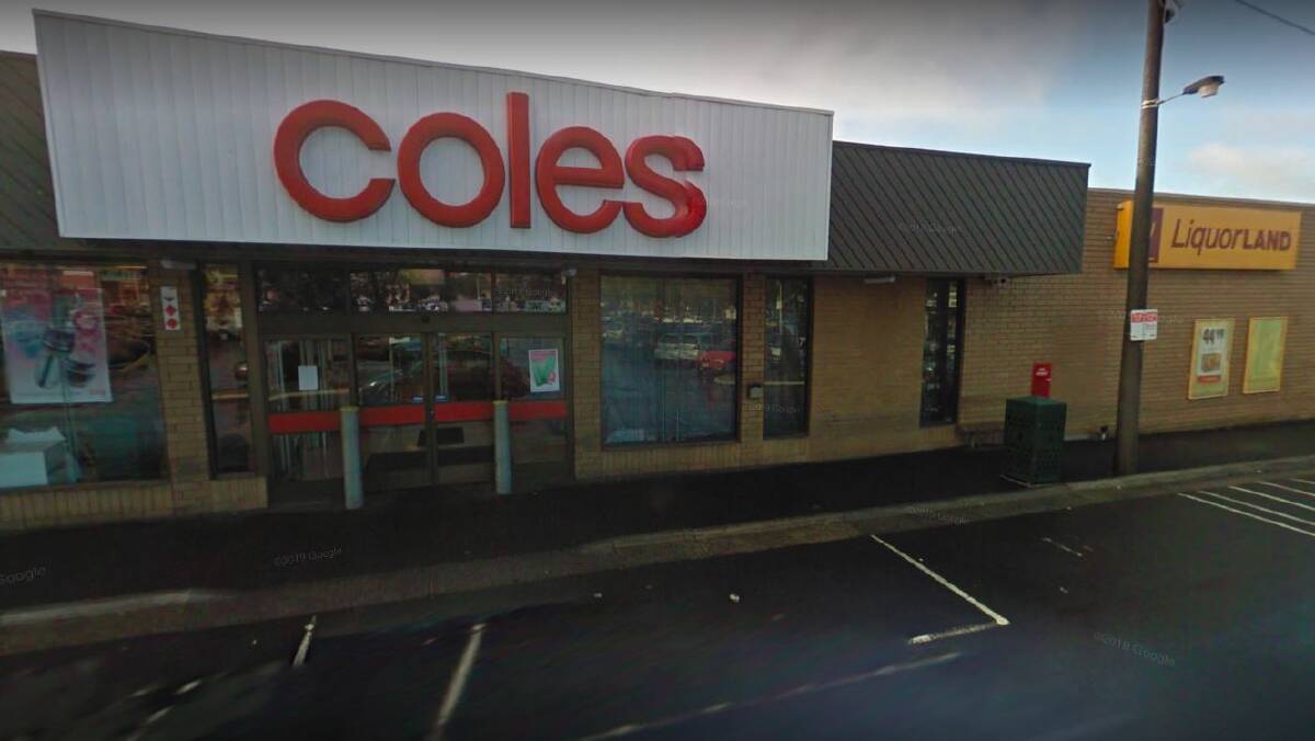A bystander was reportedly hit in the head with a bottle from a brawl outside Coles on Peel Street on Monday. Picture file. 