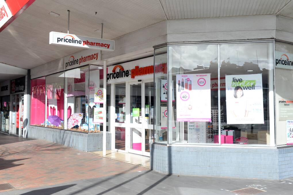 The former Priceline pharmacy site in Ballarat's Bridge Mall is set to house a Timezone arcade. Picture file