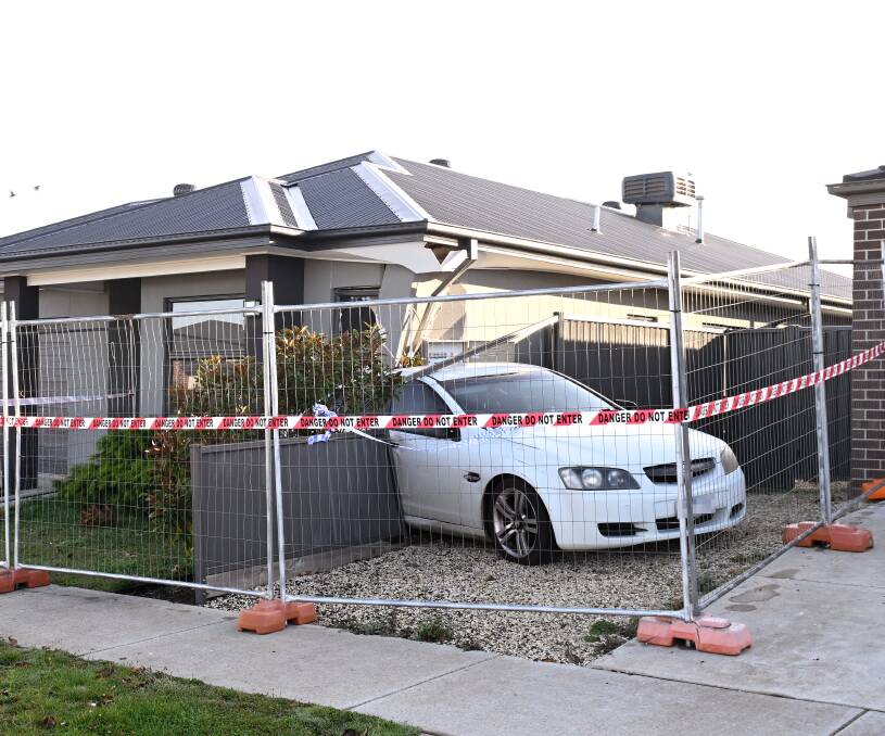 A man has been charged after a car crashed into a home in Alfredton on Monday, June 10. Picture by Adam Trafford