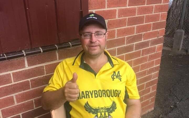 Maryborough Cricket Club presidnt Craig Jennings. Picture supplied