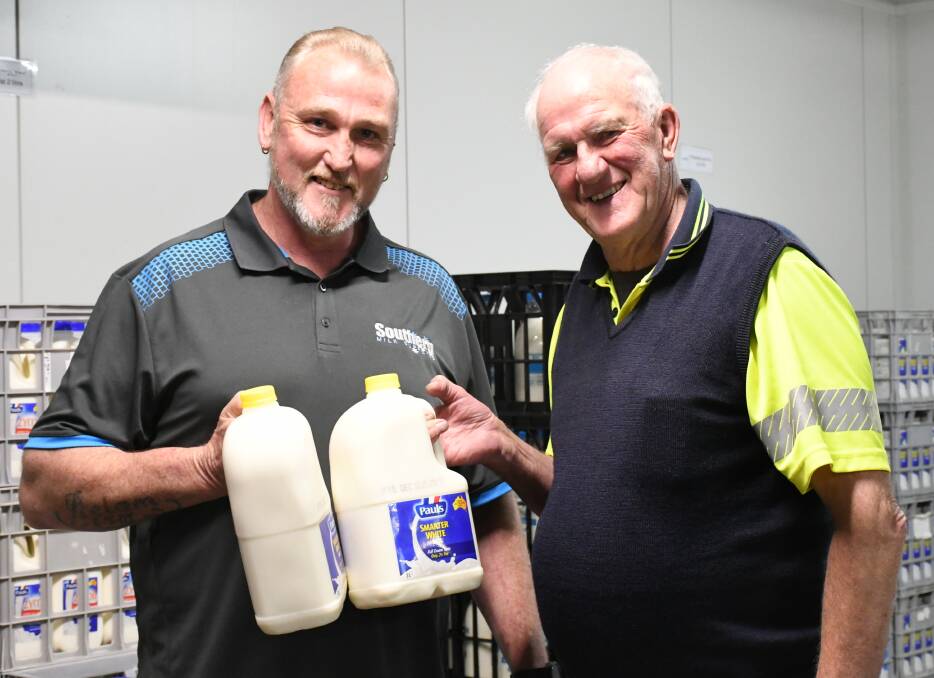 Southern Milk Supplies Ballarat site manager Shaun Bourke said Mr McCann has provided him with invaluable insight into the region's evolving dairy industry. Picture by Malvika Hemanth. 