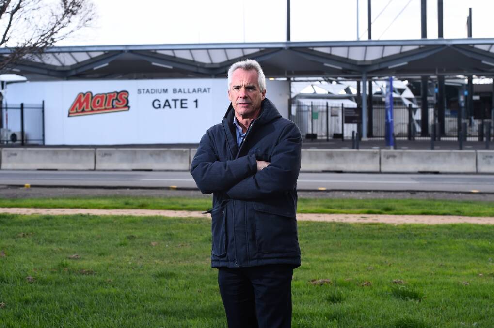 Committee for Ballarat chief exeuctive Michael Poulton outside Mars Stadium. Picture by Adam Trafford