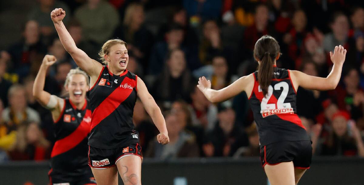 Rebels graduate Paige Scott earned a Rising Star nomination in her Essendon AFLW debut. Picture by Getty Images