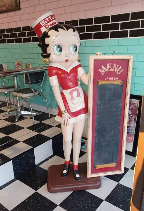 Shezza's Diner in Ballan is full of retro memorabilia Cheryle Azzopardi has collected over many years. The idea was inspired by a Bendigo relative's cafe. Picture by D Azzopardi.