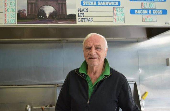 George worked in the Arch Fish Shop until he turned 77 in February. Picture supplied.