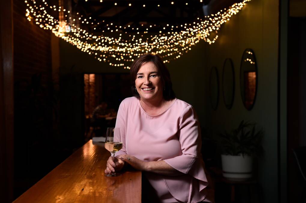 Commerce Ballarat chief executive Jodie Gillett, has been awarded a Medal of the Order of Australia, at Mitchell Harris Wines. Picture by Adam Trafford 