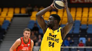 The Miners' Majok Majok at the NBL1 South match between Ballarat Miners and Diamond Valley Eagles at Selkirk Stadium. Picture by Adam Trafford