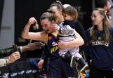 Miners' captain Abbey Wehrung celebrates after win against Eltham in first round finals. Picture by Adam Trafford