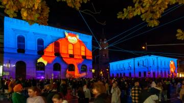 Crowds in Ballarat's CBD on Saturday, June 1, 2024, for White Night. Picture by Craig Holloway. 