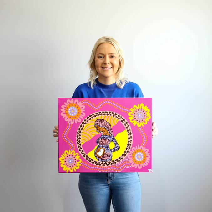Contemporary Indigenous artist Jenna Oldaker is inspired by 2023's NAIDOC Week theme, 'For Our Elders'. Picture supplied