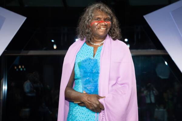 This year's Senior Australian of the Year Yalmay Yunupiu. Picture by Sitthixay Ditthavong