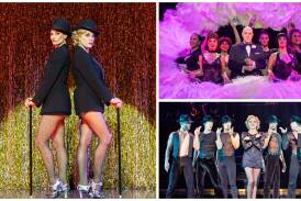Zoë Ventoura, Lucy Maunder, Anthony Warlow and cast of CHICAGO. The production is playing in Sydney before heading to Adelaide then Canberra. Pictures by Jeff Busby
