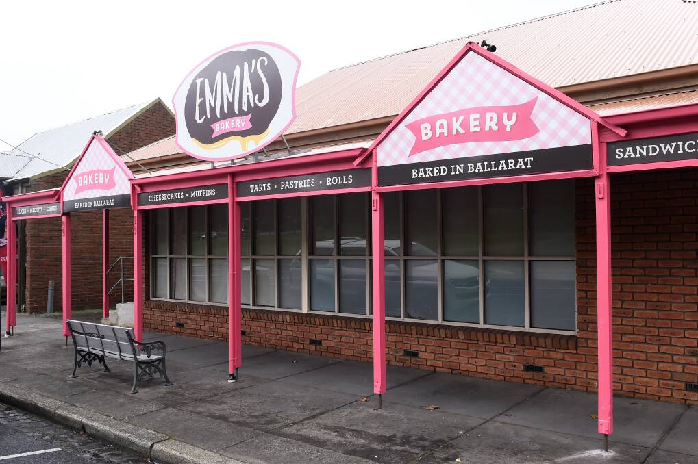 Signs are up for a second Emma's Bakery shop to open on Main Road, not far from Sovereign Hill, set to open later this month. Picture by Adam Trafford
