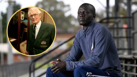 High jumper Yual Reath is following in the footsteps of one of Ballarat's two original Olympians, high jumper John Vernon, in inspiring new generations of athletes.Main picture by Adam Trafford
