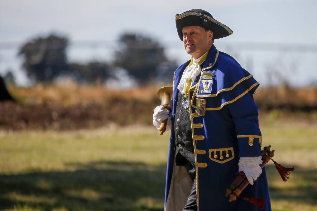 Hepburn Town Crier Philip Greenbank is set to take part in a near-1000 year-old tradition when he reads the D-Day proclamation in Creswick on June 6, 2024. Picture by Dylan Burns