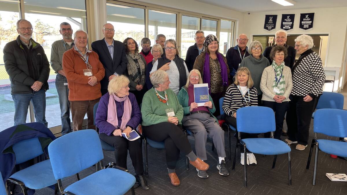 The University of the Third Age philosophy class with Federation University's Andrew Gunstone. Picture U3A