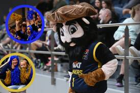 There is plenty for Ballarat Miners fans to get cheering, along with mascot Nugget in his first finals series, as the men and women's teams make play-offs together for the first time in more than 20 years. Pictures by Kate Healy and Adam Trafford