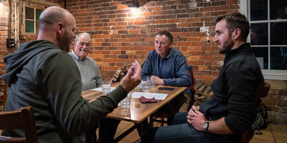 The Men's Table is hoping to create an appetite for men to share their deeper life issues in Ballarat with an entree event to launch dinners next week. Picture courtesy of @themenstable.org
