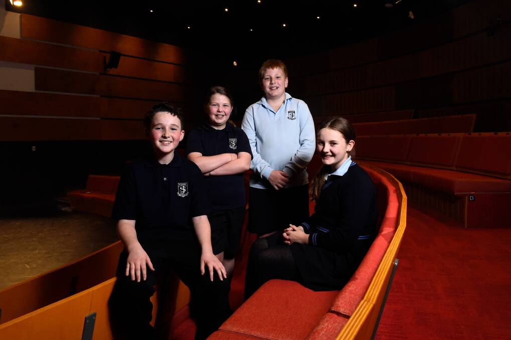 St James pupils Nate, Ella, Ayden and Lily Mac say it feels good to have an idea and have adults take you seriously enough to put into action. Picture by Adam Trafford