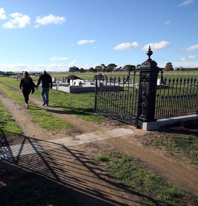 Kurweeton Road Cemetery in Derrinallum offers upright burials. Picture The Standard