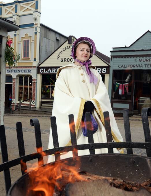 CULTURE CHANGE: Russian Violetta Makarova is keen to learn the history and lifestyle of Ballarat in her marketing internship at Sovereign Hill. Picture: Kate Healy