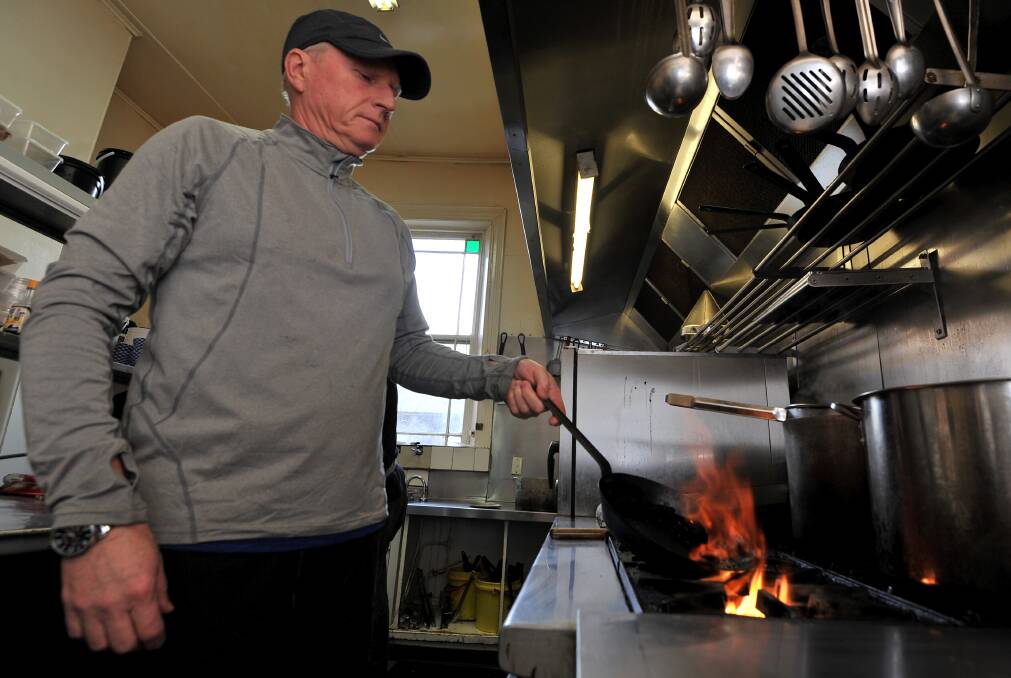FIRING UP: The Avoca Hotel owner Ian Urquhart says tapping into natural gas is a "no brainer" for his award-winning kitchen. Picture: Lachlan Bence