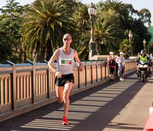 Melbourne Marathon is one of the first big events on Steve Moneghetti's agenda after turning 60 years old. Picture courtesy of Melbourne Marathon
