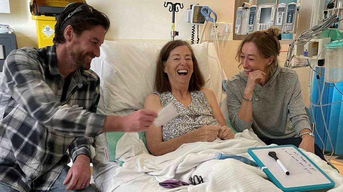 Marlene Bevern with son Scott and daughter Justine soon before her death. Picture courtesy DonateLife Victoria