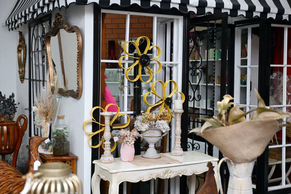 A look inside Grevillea Cottage, the new cafe and antiques stop in Beaufort. Picture by Kate Healy
