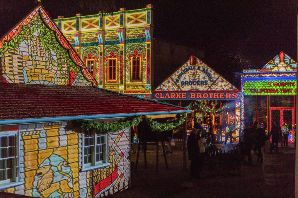 Sovereign Hill's Winter Wonderlights. Picture from Tourism Midwest Victoria