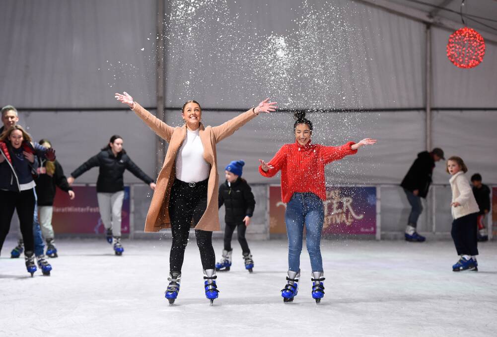 Ballarat's pop-up ice skating rink is a winter favourite. Picture from The Courier