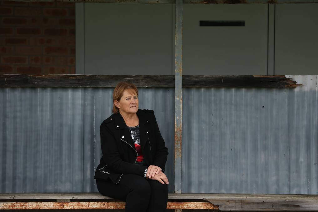 Singleton mayor Sue Moore at Miller Park in Branxton ahead of the one-year anniversary of the Hunter Valley bus crash. Picture by Peter Lorimer