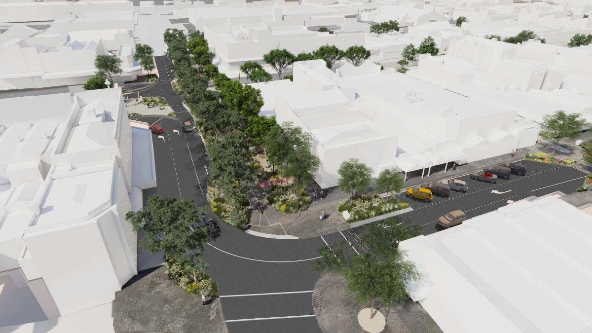 Concept designs for the new Little Bridge Street and Grenville Street South intersection. Picture from City of Ballarat