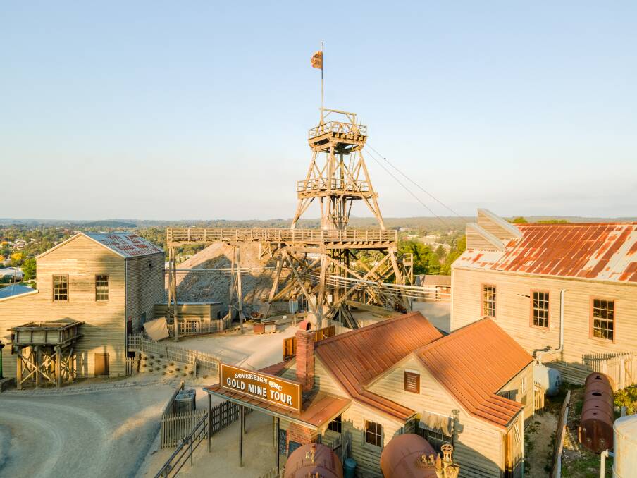 Sovereign Hill from above. Picture by Adam Spencer