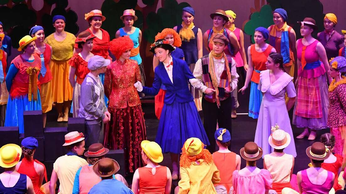 The cast of Loreto College's production of Mary Poppins. Picture supplied
