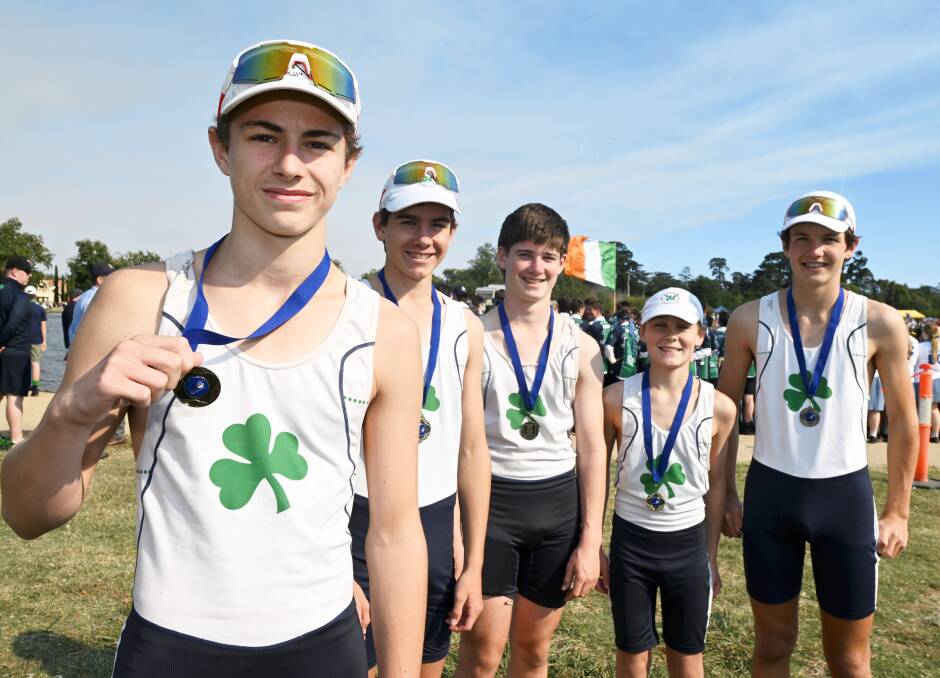 Year 9 rower Liam Shaw found Boat Race quite an experience. His aim is to make the open firsts by year 12. Picture by Lachlan Bence