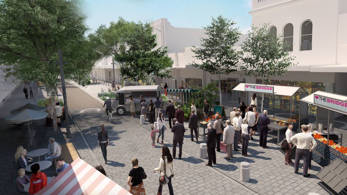 Concept art for the Bridge Mall redevelopment. Picture from City of Ballarat