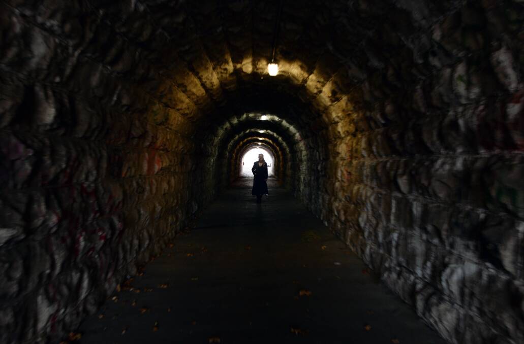 The Davies Street tunnel has a poor reputation in Ballarat. File photo