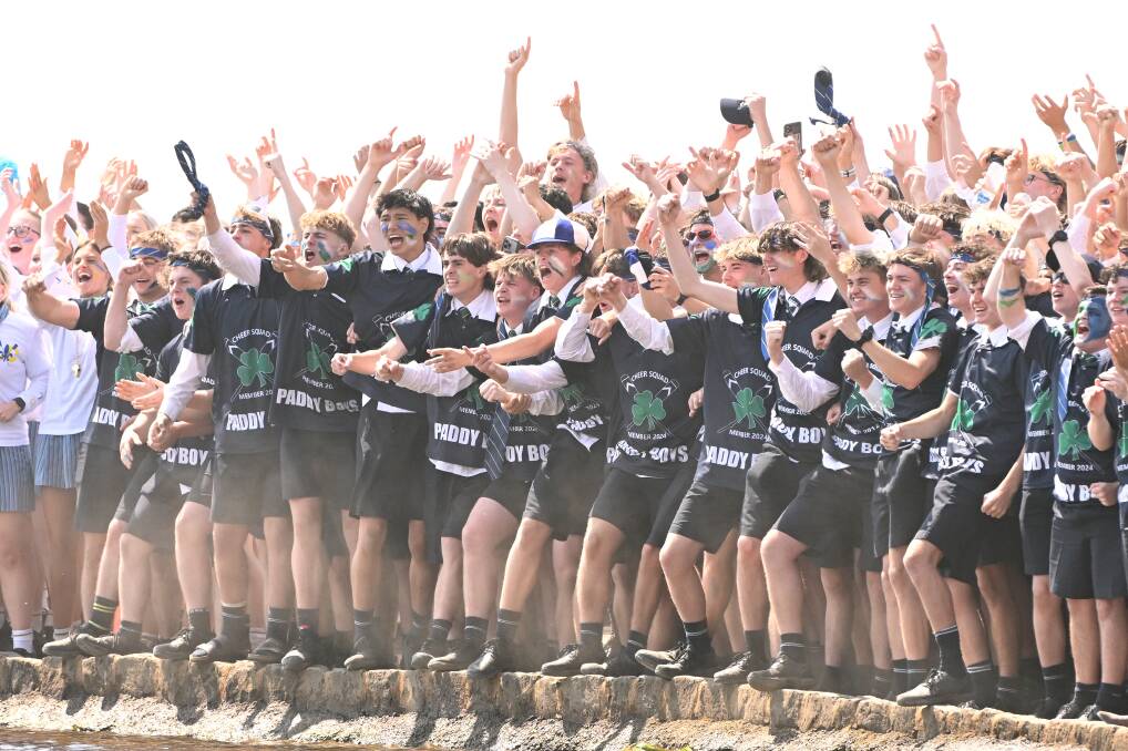The St Patrick's spit crew erupts. Picture by Adam Trafford