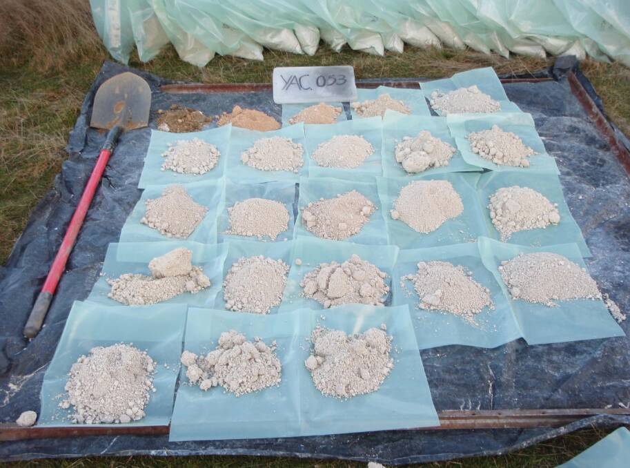 Lal Lal kaolin samples taken by Hill End Gold.