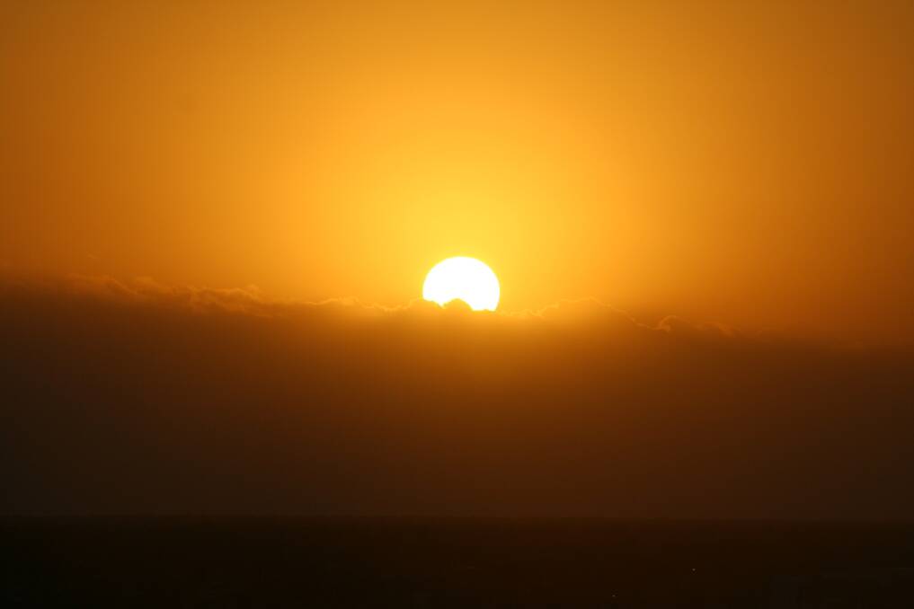 Setting sun. File photo